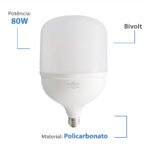 Lampada Alta Potencia Led Bulbo Ecoboss 80w - Imagem 3