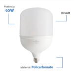 Lampada Alta Potencia Led Bulbo Ecoboss 65w - Imagem 3