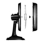 Ventilador de Mesa Ventisol Turbo 10P 50cm Preto/Cinza 127V - Imagem 7